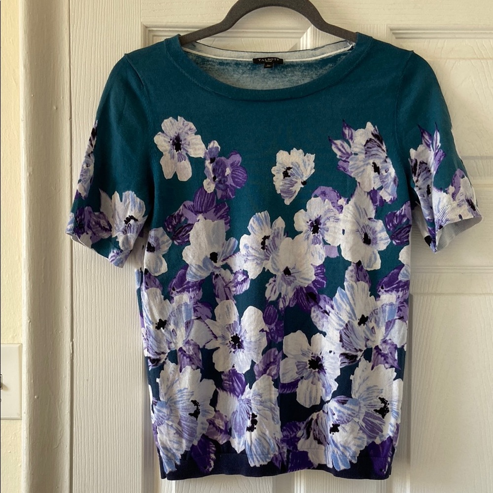 Talbots Short Sleeve Knit Top Size SP